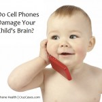 Cute child talking to a cell phone