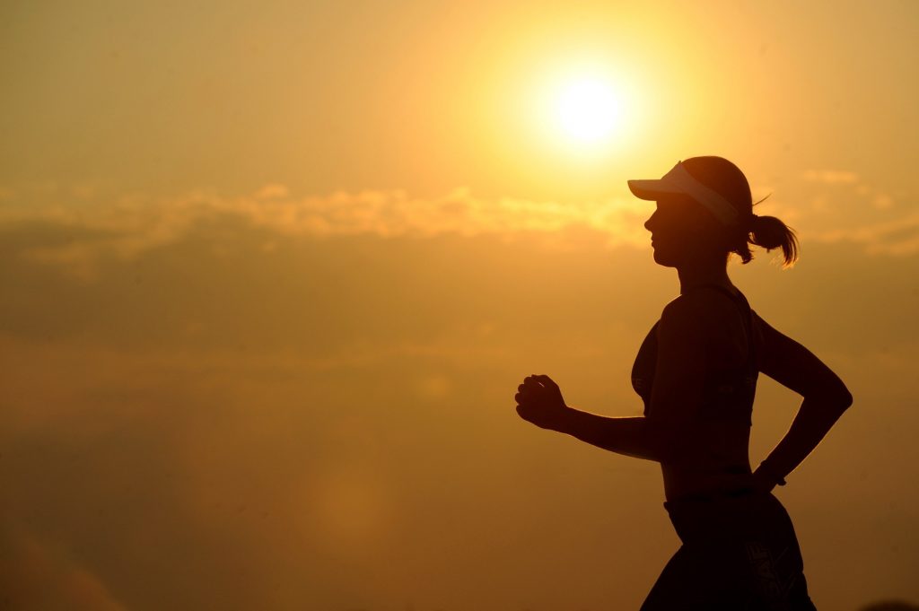 health and lifestyle - woman-girl-silhouette-jogger