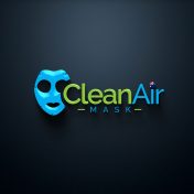 clean air mask black background