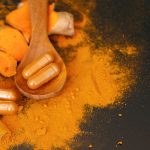 Turmeric capsule with powder