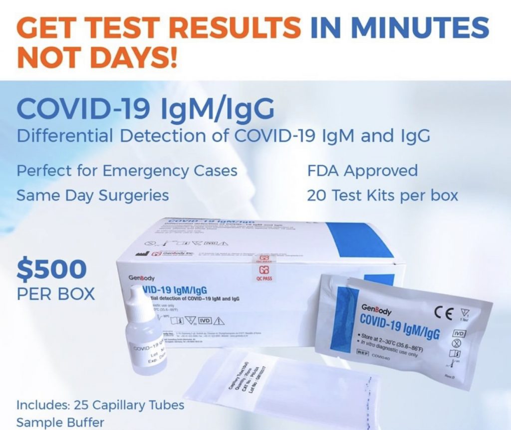 Wholesale Covid-19 antigen rapid test kits at Eriacta Pharmacy